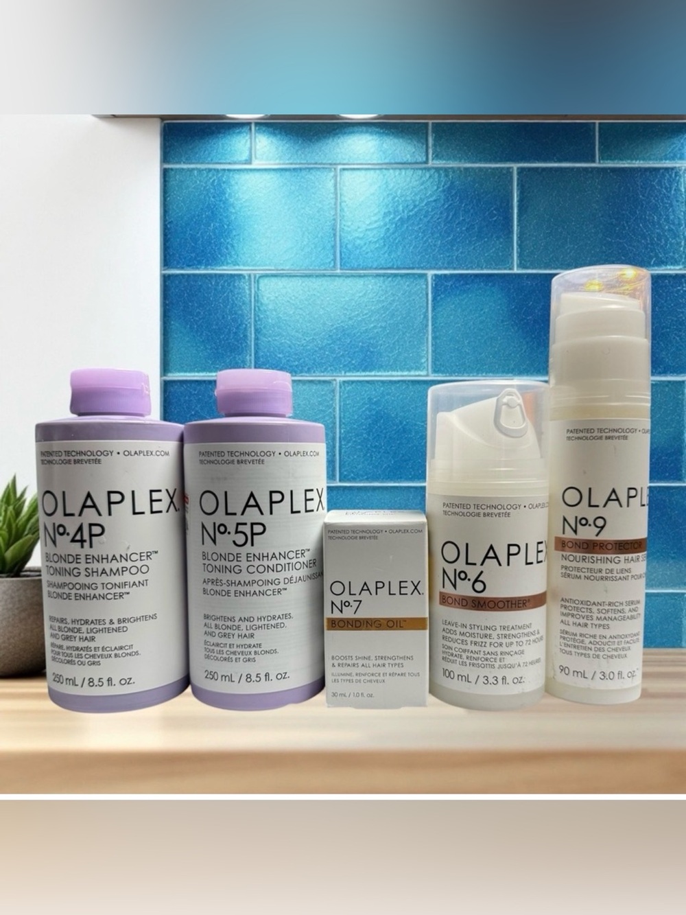 OLAPLEX Blonde Enhancer Shampoo and Conditioner Set and Hair Repair System New